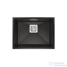   Lunart Soma 55x42 cm-es öntött gránit mosogató medence szifon nélkül,Golden black 5999123007605
