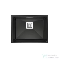   Lunart Soma 55x42 cm-es öntött gránit mosogató medence szifon nélkül,Golden black 5999123007605