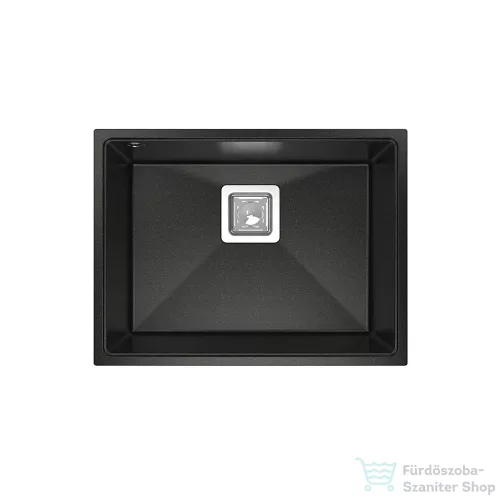 Lunart Soma 55x42 cm-es öntött gránit mosogató medence szifon nélkül,Golden black 5999123007605