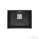 Lunart Soma 55x42 cm-es öntött gránit mosogató medence szifon nélkül,Golden black 5999123007605