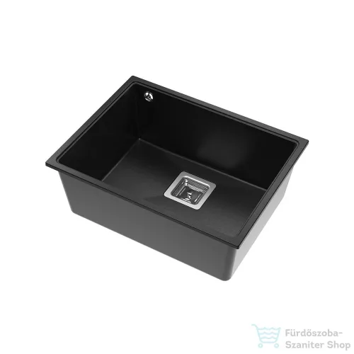 Lunart Soma 55x42 cm-es öntött gránit mosogató medence szifon nélkül,Golden black 5999123007605