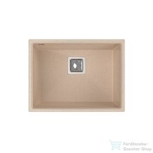   Lunart Soma 55x42 cm-es öntött gránit mosogató medence szifon nélkül,Beige 5999123007612