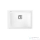 Lunart Soma 55x42 cm-es öntött gránit mosogató medence szifon nélkül,Fehér 5999123007629
