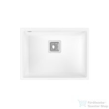   Lunart Soma 55x42 cm-es öntött gránit mosogató medence szifon nélkül,Fehér 5999123007629
