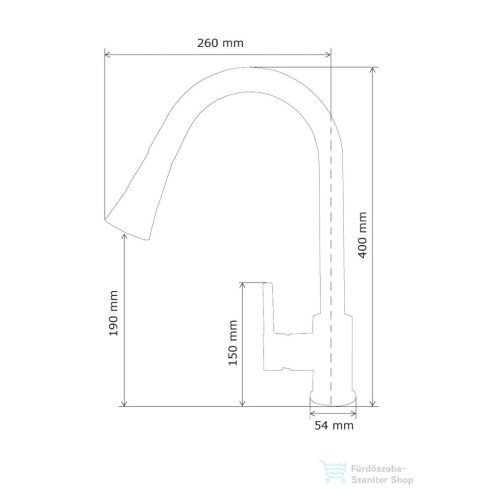 Lunart Kate kihúzható fejes mosogató csaptelep,króm 5999123007711