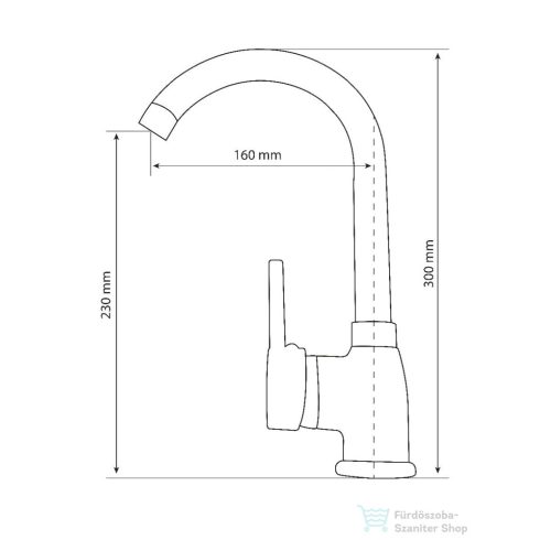 Lunart Zozo mosogató csaptelep,matt fehér 5999123007803