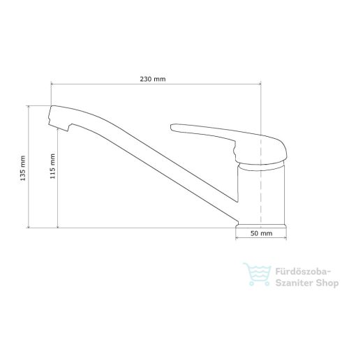 Lunart Earth mosogató csaptelep,matt fekete 5999123007889