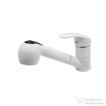   Lunart Athos kihúzható fejes mosogató csaptelep,fehér 5999123007971