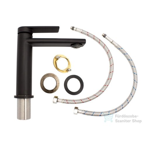 Lunart Gisell mosdó csaptelep leeresztő nélkül,matt fekete 5999123008022