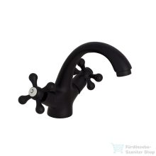   Lunart Vintage mosdó csaptelep leeresztő nélkül,matt fekete 5999123008701