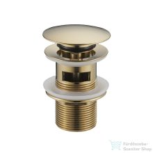   Lunart 5/4" click-clack leeresztő túlfolyós mosdóhoz,dark gold 5999123008831
