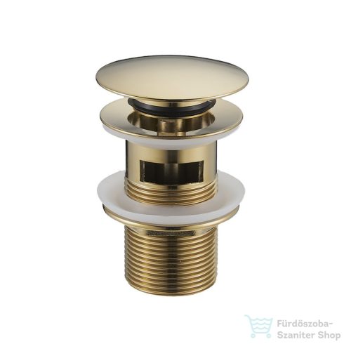 Lunart 5/4" click-clack leeresztő túlfolyós mosdóhoz,dark gold 5999123008831