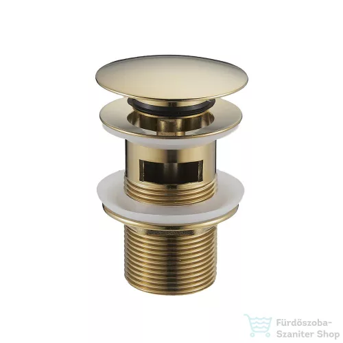 Lunart 5/4" click-clack leeresztő túlfolyós mosdóhoz,dark gold 5999123008831