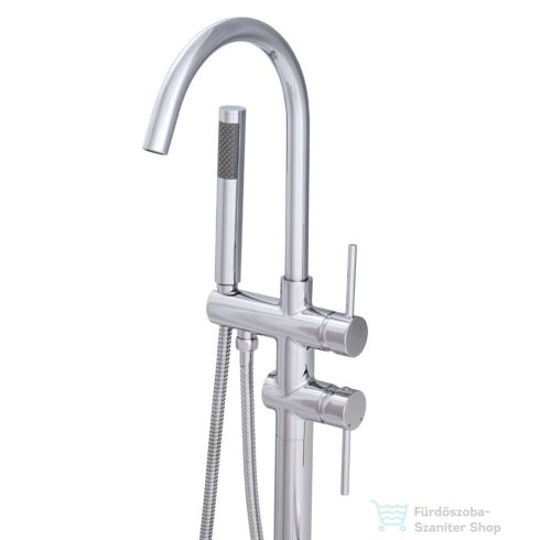Lunart Faith szabadonálló kádöltő csaptelep,zuhanyszettel,króm 5999123008916