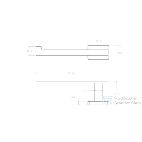 Lunart Cool wc papír tartó,gold 5999123009067