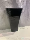 Lunart Adrienne 60x45x88 cm-es szabadon álló mosdó túlfolyó nélkül,fényes RAL 9005 fekete/fehér 5999123009647