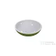 Lunart Milan 49,7 cm-es pultra ültethető öntöttmárvány mosdó csaplyuk és túlfolyó nélkül,fényes RAL 6005 Moss green/fehér 5999123011268