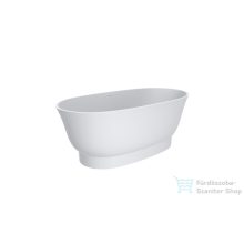   Lunart Lucy 160x81 cm-es szabadon álló öntöttmárvány kád szifon nélkül,matt fehér 5999123011282