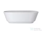 Lunart Anette 180x80 cm-es szabadon álló öntöttmárvány kád szifon nélkül,matt fehér 5999123011305
