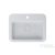 Lunart Naomi 55x41 cm-es pultra ültethető öntöttmárvány mosdó túlfolyó nélkül,matt fehér 5999123011367