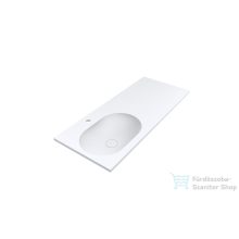  Lunart Kinsley L 120x50 cm-es beépíthető öntöttmárvány mosdó túlfolyó nélkül,matt fehér 5999123011428