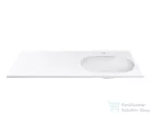 Lunart Kinsley R 120x50 cm-es beépíthető öntöttmárvány mosdó túlfolyó nélkül,matt fehér 5999123011435