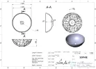 Lunart Sophie 42,5 cm-es pultra ültethető öntöttmárvány mosdó csaplyuk és túlfolyó nélkül,fényes fehér 5999123014207