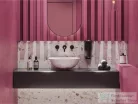 Lunart Sophie 42,5 cm-es pultra ültethető öntöttmárvány mosdó csaplyuk és túlfolyó nélkül,fényes fehér 5999123014207