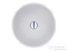 Lunart Sophie 42,5 cm-es pultra ültethető öntöttmárvány mosdó csaplyuk és túlfolyó nélkül,fényes fehér 5999123014207