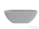 Lunart Sophie 165x76 cm-es szabadon álló öntöttmárvány kád szifon nélkül,matt fehér 5999123014290