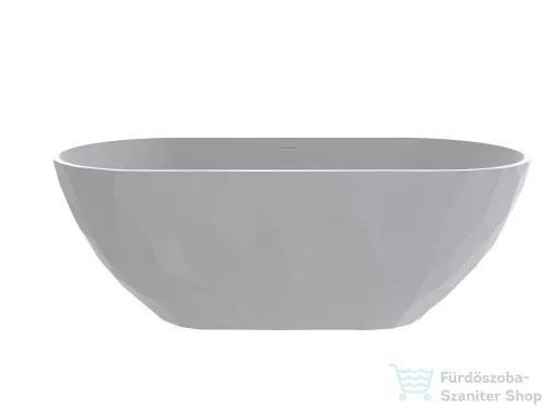 Lunart Sophie 165x76 cm-es szabadon álló öntöttmárvány kád szifon nélkül,matt fehér 5999123014290