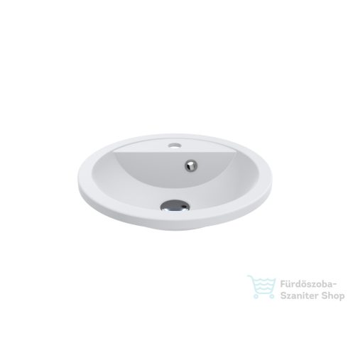 Lunart Daphne 43 cm-es beépíthető öntöttmárvány mosdó,matt fehér 5999123014313