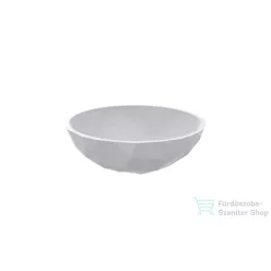   Lunart Sophie 42,5 cm-es pultra ültethető öntöttmárvány mosdó csaplyuk és túlfolyó nélkül,matt fehér 5999123014320