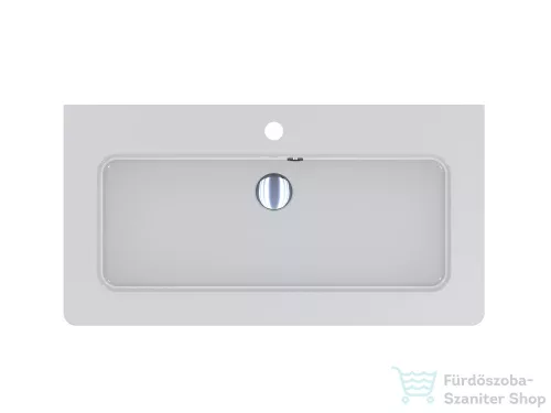 Lunart Mylah 800 80x42 cm-es beépíthető öntöttmárvány mosdó,matt fehér 5999123014337