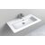 Lunart Mylah 800 80x42 cm-es beépíthető öntöttmárvány mosdó,fényes fehér 5999123014344