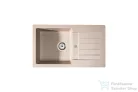 Lunart Lotti 77x45 cm-es öntött gránit mosogató medence szifon nélkül,Beige 5999861632039