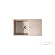   Lunart Lotti 77x45 cm-es öntött gránit mosogató medence szifon nélkül,Beige 5999861632039