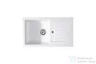 Lunart Lotti 77x45 cm-es öntött gránit mosogató medence szifon nélkül,White 5999861632046