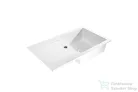 Lunart Lotti 77x45 cm-es öntött gránit mosogató medence szifon nélkül,White 5999861632046