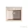 Lunart Cuki 56x51 cm-es öntött gránit mosogató medence szifon nélkül,Beige 5999861632138