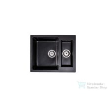   Lunart Marko 60,5x49,5 cm-es öntött gránit mosogató medence gyümölcsmosóval,szifon nélkül,Brocade 5999861632152