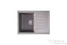Lunart Judo 68x49,5 cm-es öntött gránit mosogató medence szifon nélkül,Light grey 5999861632275