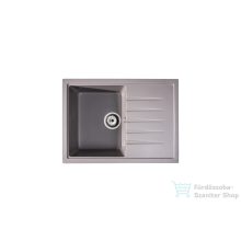   Lunart Judo 68x49,5 cm-es öntött gránit mosogató medence szifon nélkül,Light grey 5999861632275