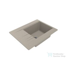   Lunart Aragorn 650 64,9x50 cm-es öntött gránit mosogató medence szifon nélkül,Sand 5999861632619