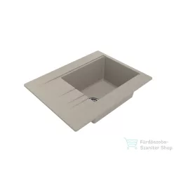   Lunart Aragorn 650 64,9x50 cm-es öntött gránit mosogató medence szifon nélkül,Sand 5999861632619