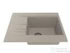 Lunart Aragorn 650 64,9x50 cm-es öntött gránit mosogató medence szifon nélkül,Sand 5999861632619