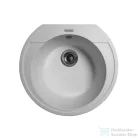 Lunart Alma 52,5x48,3 cm-es öntött gránit mosogató medence szifon nélkül,Pearl white 5999861632978