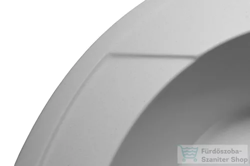 Lunart Alma 52,5x48,3 cm-es öntött gránit mosogató medence szifon nélkül,Pearl white 5999861632978