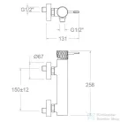 RamonSoler ODISEA JOYA fali zuhany csaptelep zuhanyszett nélkül, króm 59D307428