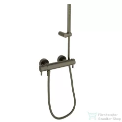   RamonSoler ODISEA JOYA fali termosztátos zuhany csaptelep zuhanyszettel, szálcsiszolt grafit 59D310465